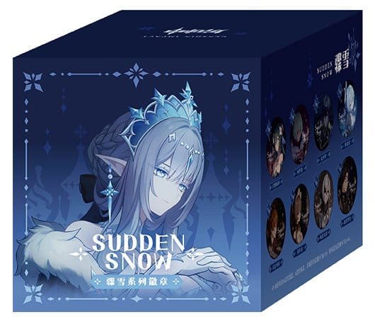 Genshin Impact Blind Box présentoir pins Sudden Snow Series 6 cm (6)