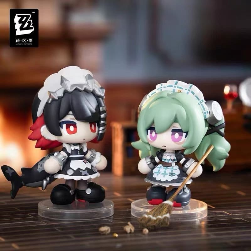 Zenless Zone Zero figurines mini PVC Tiny Agents 8-10 cm  Blind Box Display (12)