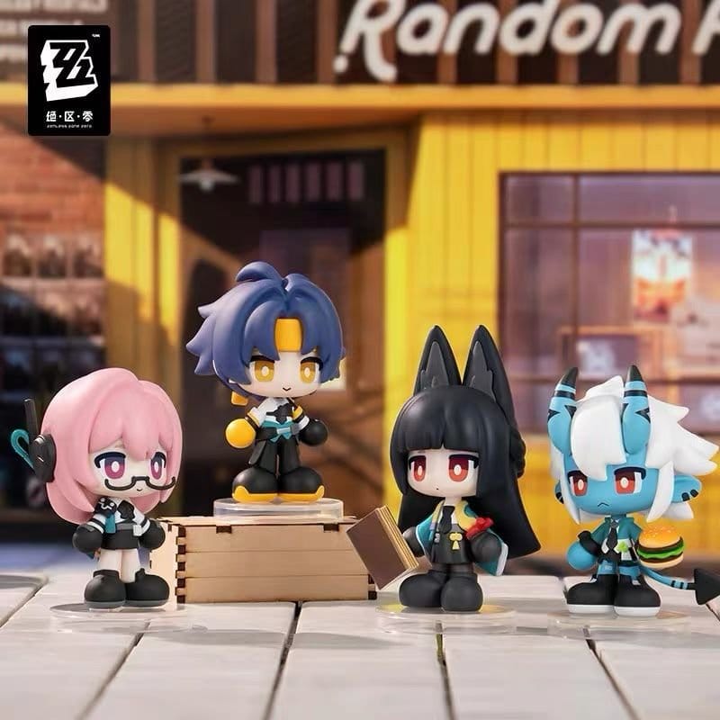 Zenless Zone Zero figurines mini PVC Tiny Agents 8-10 cm  Blind Box Display (12)