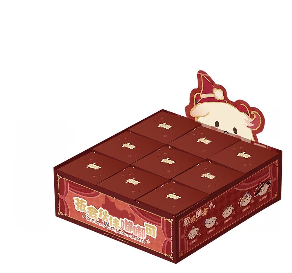 Genshin Impact présentoir boîte-mystère peluches Tea Party Companion Dodoco 17-20 cm (9)