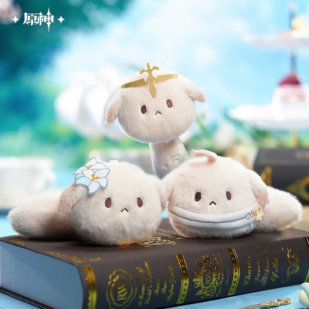 Genshin Impact présentoir boîte-mystère peluches Tea Party Companion Dodoco 17-20 cm (9)
