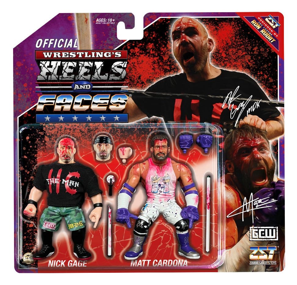 Zombie Sailor's Toys figurines pack de 2 Nick Gage vs. Matt Cardona 11 cm