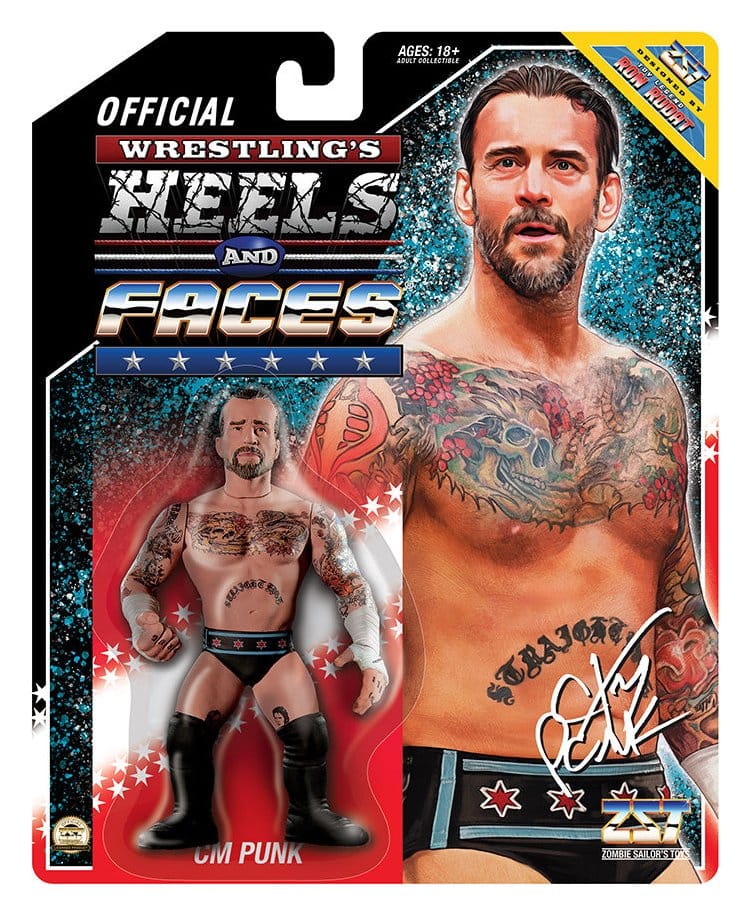 Zombie Sailor's Toys figurine CM PUNK Heels and Faces 11 cm