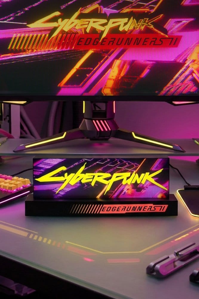 Cyberpunk: Edgerunners Lampe Logo Edgerunner 2 8 cm