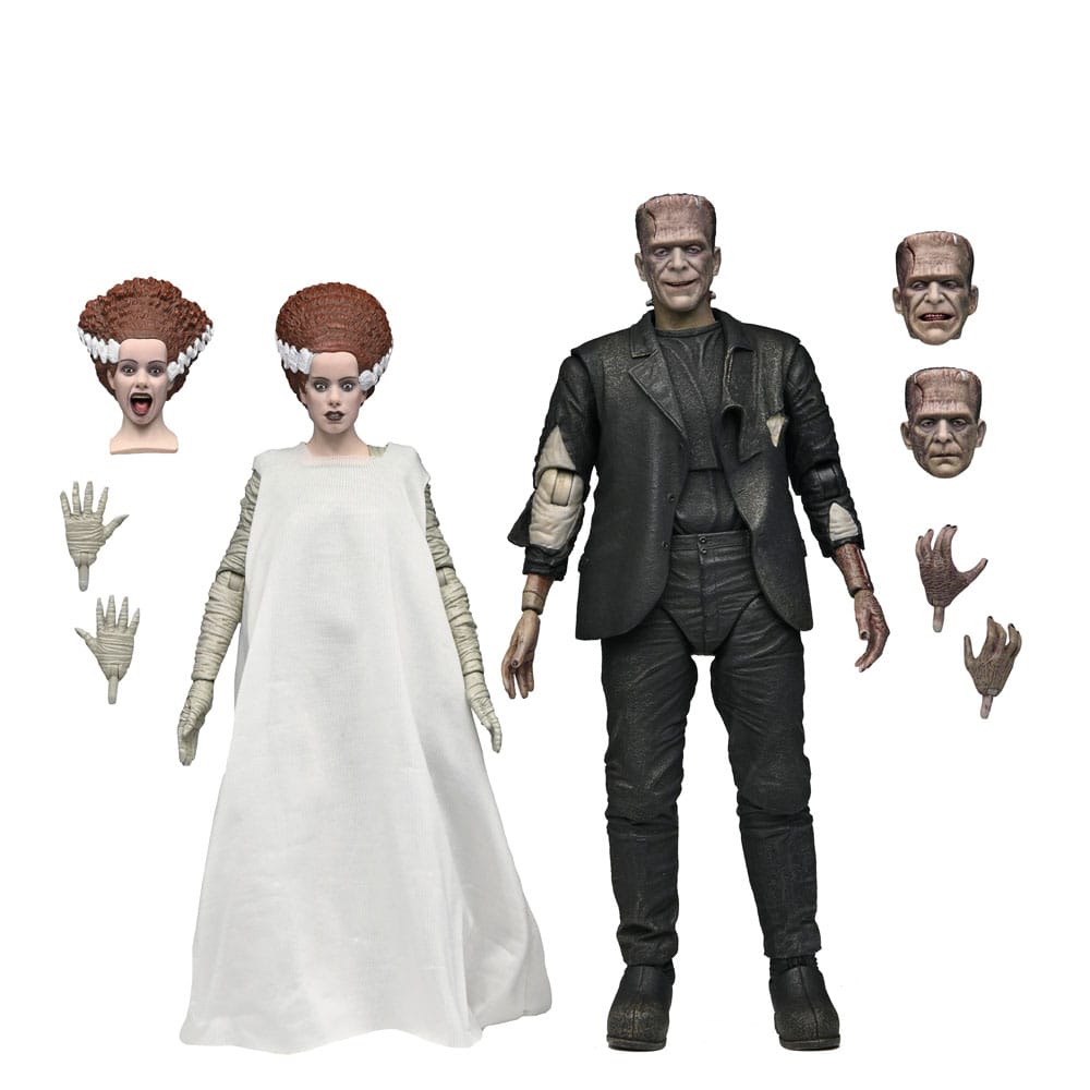 Universal Monsters 2 pack figurines Bride of Frankenstein 90th Anniversary The Monster & His Mate 18 cm