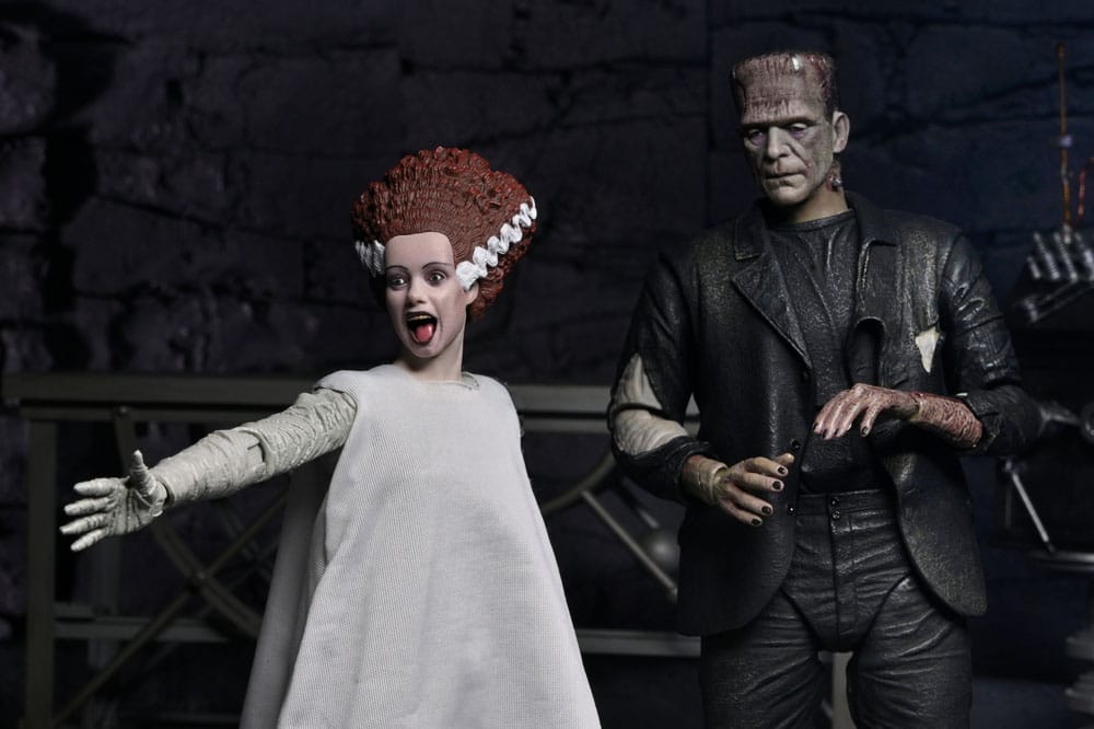 Universal Monsters 2 pack figurines Bride of Frankenstein 90th Anniversary The Monster & His Mate 18 cm