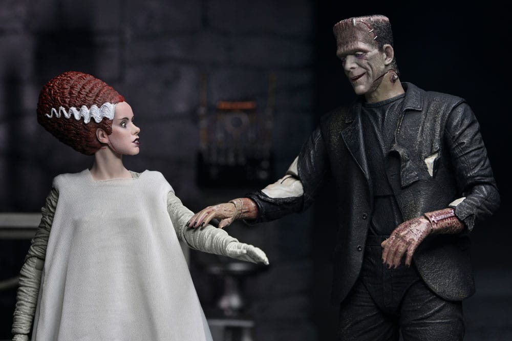 Universal Monsters 2 pack figurines Bride of Frankenstein 90th Anniversary The Monster & His Mate 18 cm