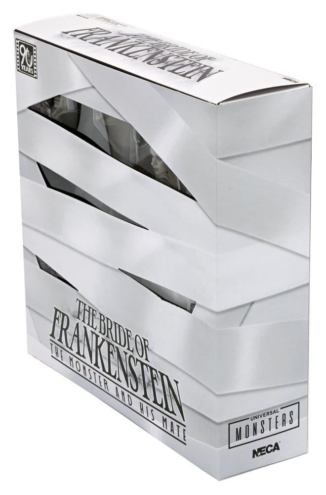 Universal Monsters pack 2 figurines La Fiancée de Frankenstein 90th Anniversary The Monster & His Mate (B&W) 18 cm