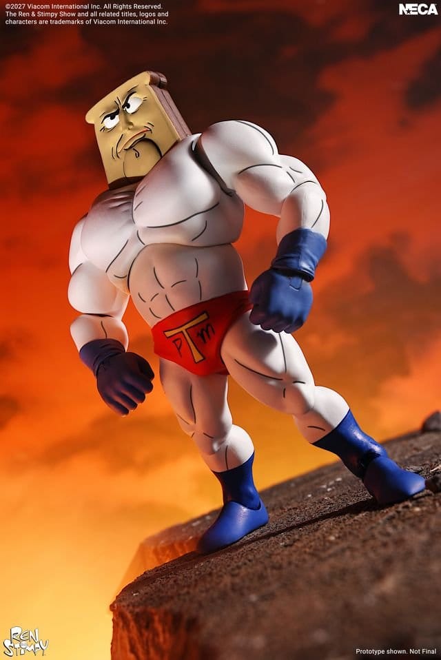 The Ren & Stimpy Show figurine Ultimate Powdered Toast Man 18 cm