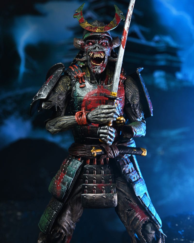 Iron Maiden Future Past World Tour Ultimate figurines pack 2 Senjutsu Eddie and Somewhere in Time Eddie 18 cm