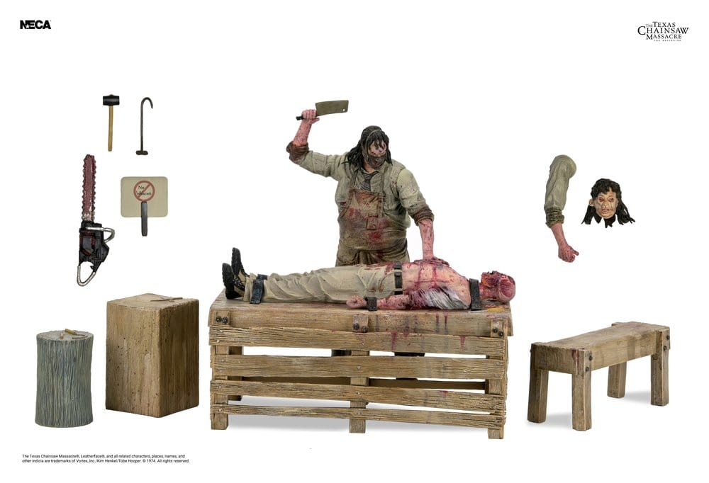 Texas Chainsaw Massacre: The Beginning diorama figurine Leatherface Slaughterhouse Boxed Set 18 cm
