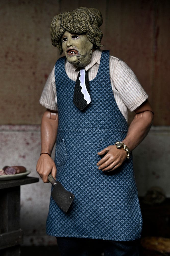 Massacre à la tronçonneuse Clothed figurine Leatherface with Old Lady Mask 20 cm