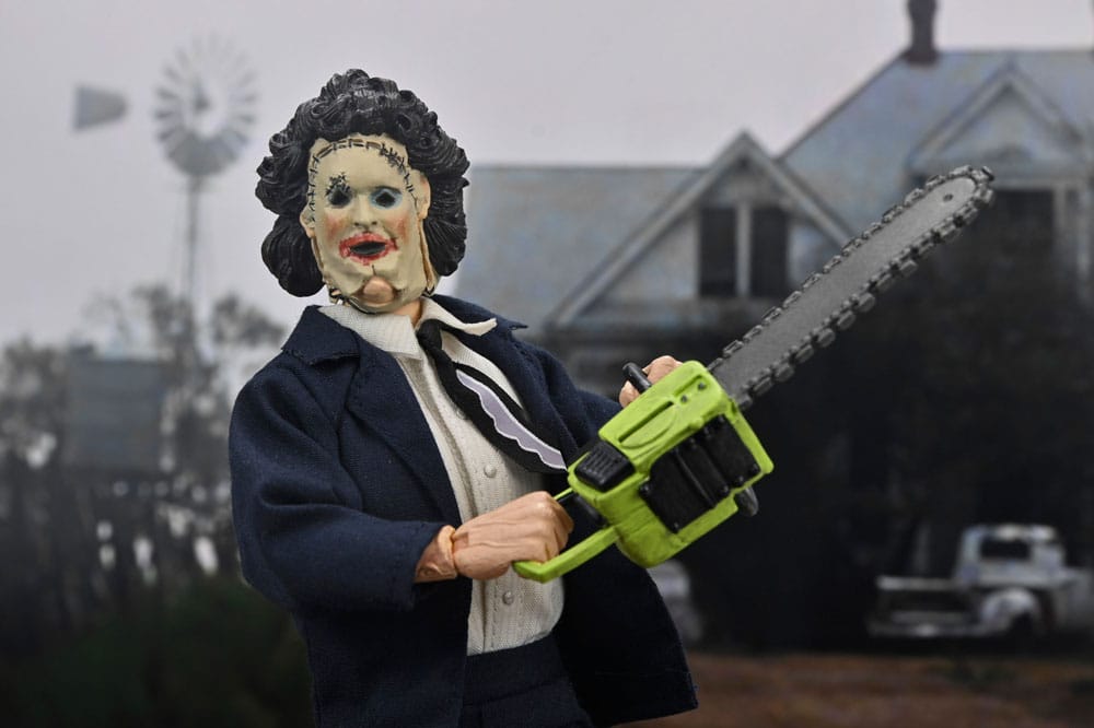 Massacre à la tronçonneuse figurine Clothed Leatherface (Pretty Woman Mask) 50th Anniversary 20 cm