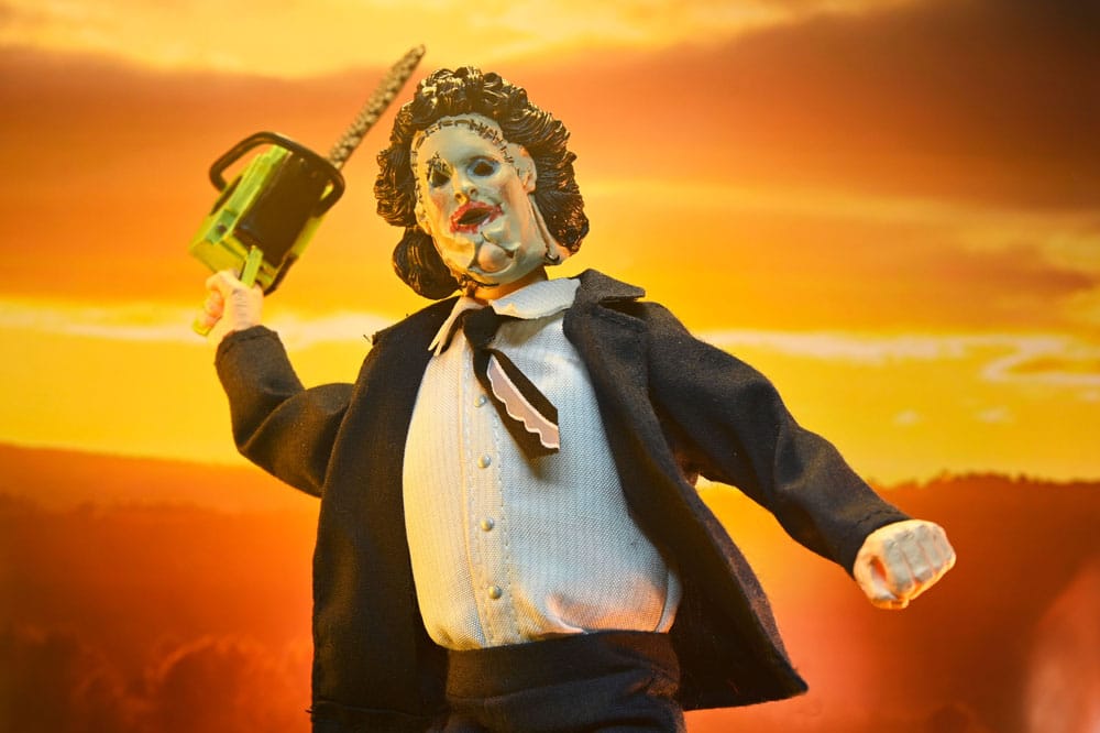 Massacre à la tronçonneuse figurine Clothed Leatherface (Pretty Woman Mask) 50th Anniversary 20 cm