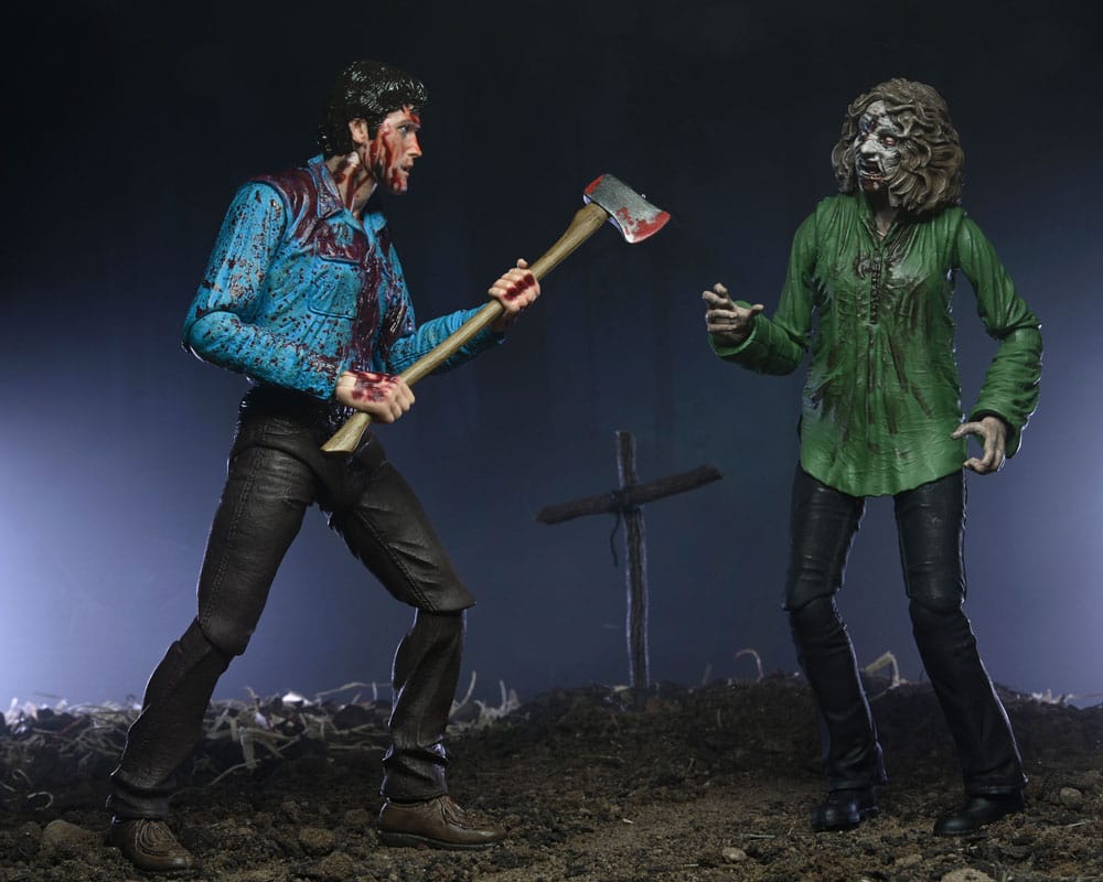 Evil Dead pack 2 figurines Ultimate Bloody Ash & Cheryl Williams 18 cm