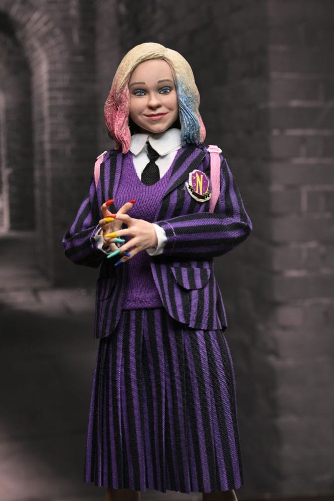 Wednesday Pack de 2 figurines Wednesday Addams (Nevermore Uniform) and Enid 20 cm