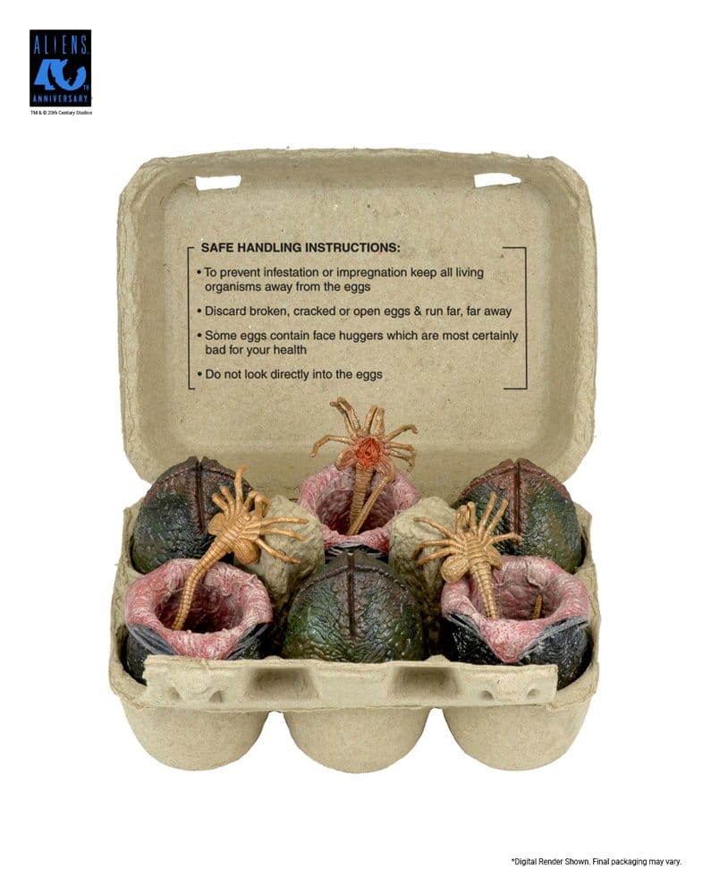 Aliens pack de 6 accessoires Carton of Alien Eggs (40th Anniversary)