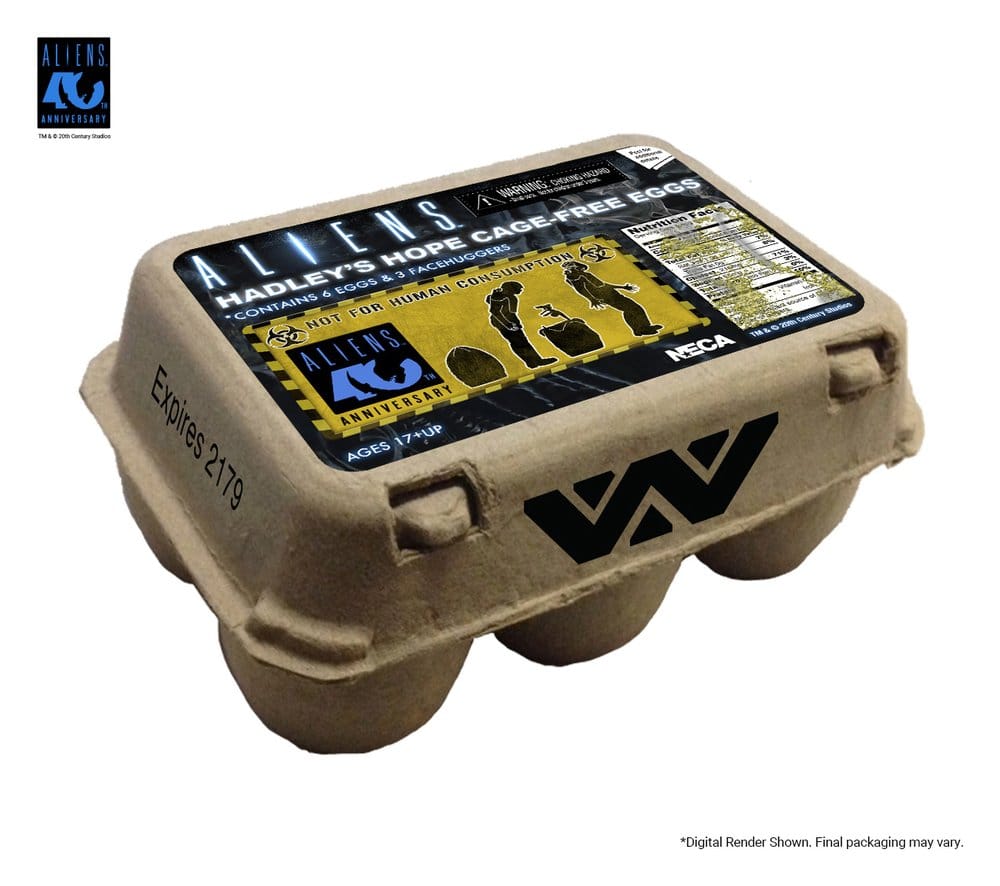 Aliens pack de 6 accessoires Carton of Alien Eggs (40th Anniversary)