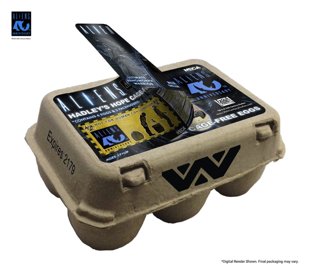 Aliens pack de 6 accessoires Carton of Alien Eggs (40th Anniversary)