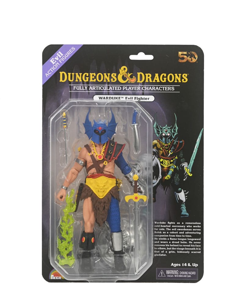 Dungeons & Dragons figurine 50th Anniversary Warduke on Blister Card 18 cm