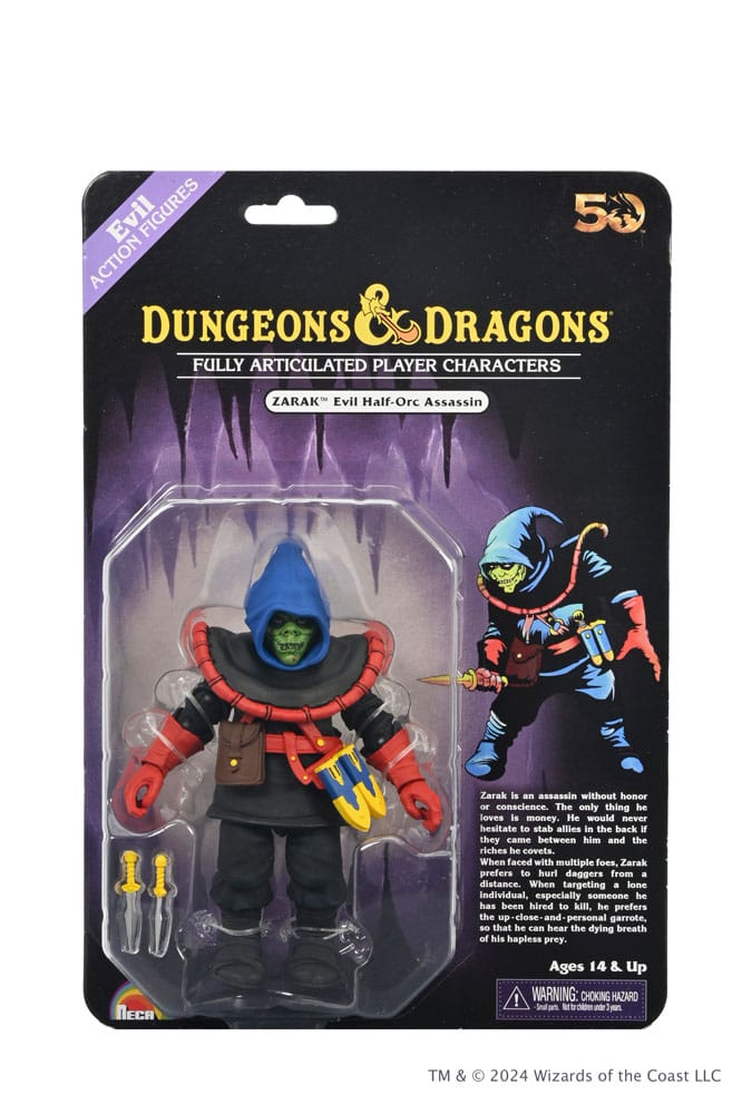 Dungeons and Dragons figurine 50th Anniversary Zarak on Blister Card 18 cm
