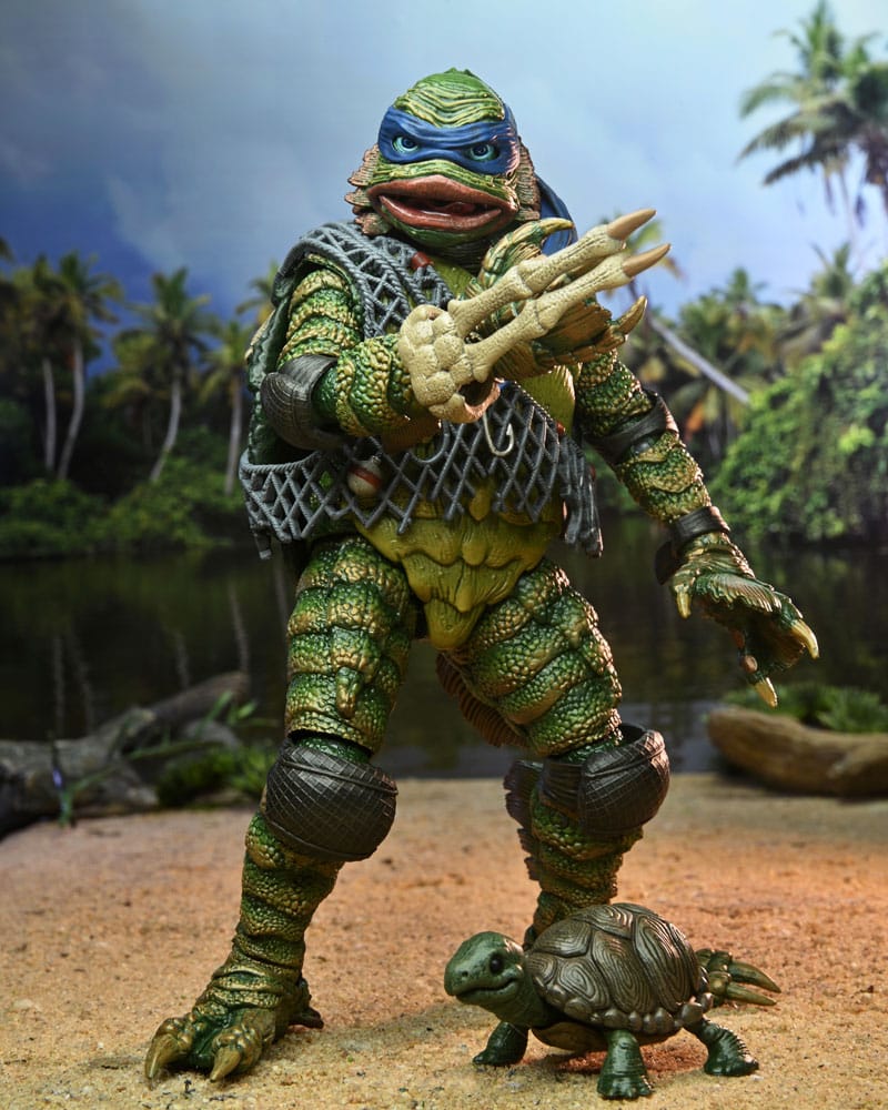 Universal Monsters/Teenage Mutant Ninja Turtles figurine Leonardo as the Creature 18 cm