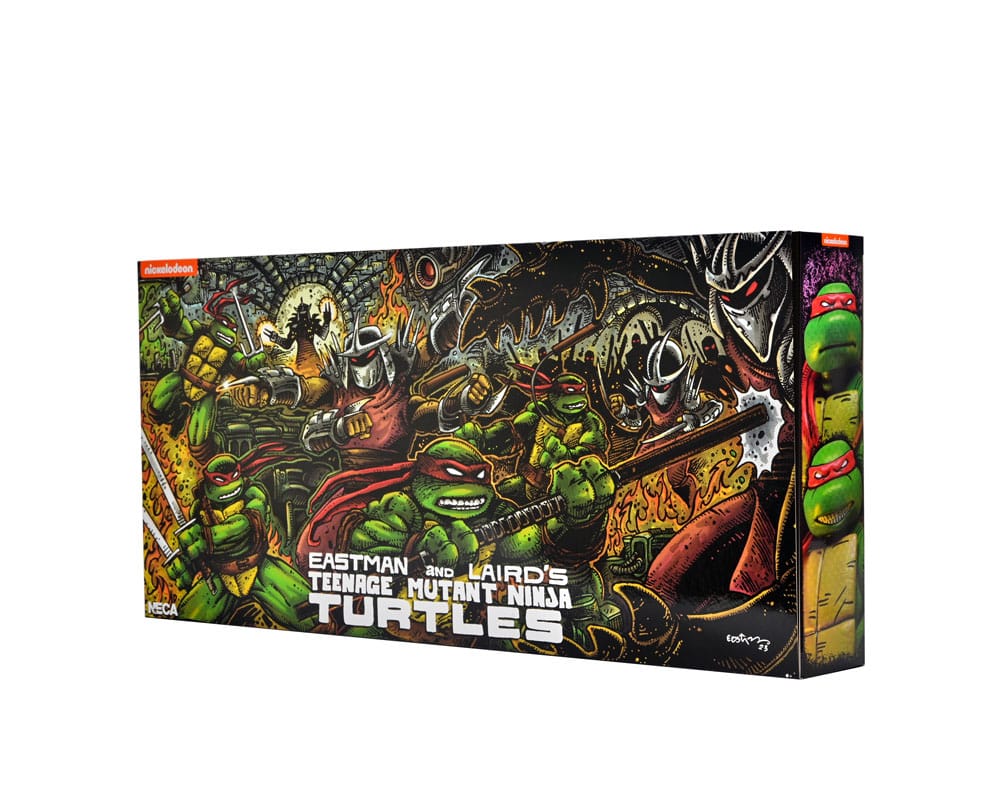 Teenage Mutant Ninja Turtles (Mirage Comics) pack 4 figurines Leonardo, Raphael, Michelangelo, Donatello 18 cm