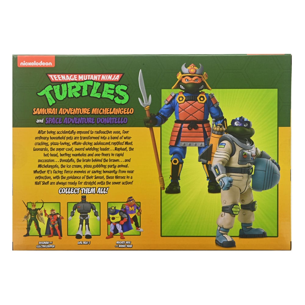 Tortues Ninja (Cartoon) pack 2 figurines Space Adventure & Samurai Turtles 18 cm
