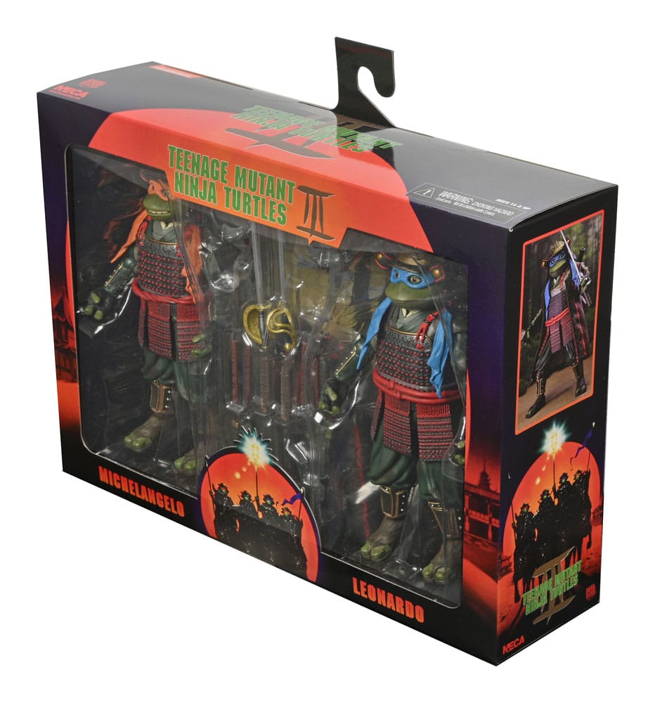 Les Tortues Ninja 3 2-Pack figurines Leonardo & Michelangelo 18 cm