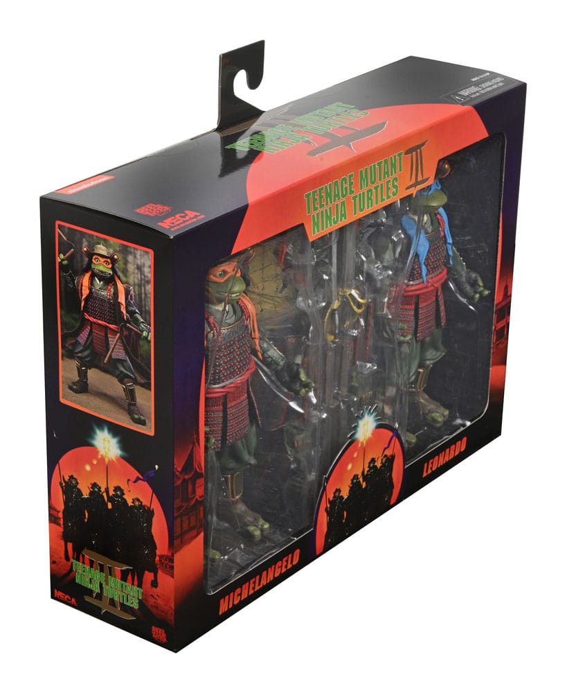 Les Tortues Ninja 3 2-Pack figurines Leonardo & Michelangelo 18 cm