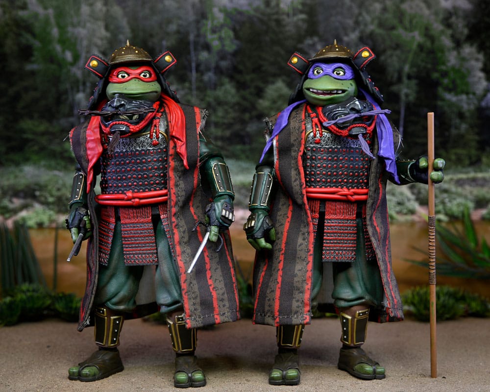 Les Tortues Ninja 3 2-Pack figurines Donatello & Raphael 18 cm