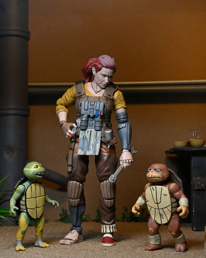 Tortues Ninja (The Last Ronin The Lost Years) figurine Synja Grammy April with Baby Yi & Moja 18 cm