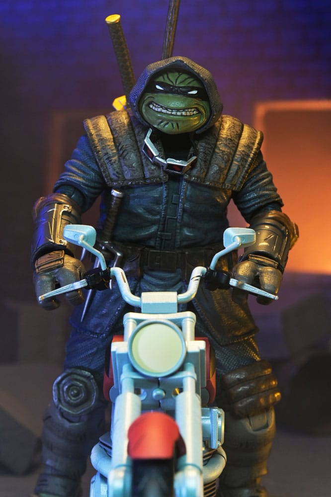 Tortues Ninja (The Last Ronin The Lost Years) figurine Casey Marie with Last Ronin Motorcycle 18 cm