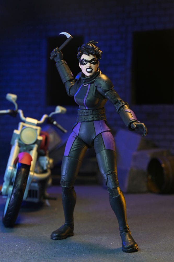 Tortues Ninja (The Last Ronin The Lost Years) figurine Casey Marie with Last Ronin Motorcycle 18 cm