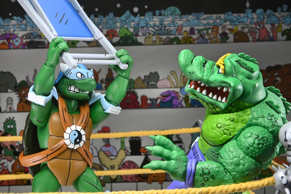 Tortues Ninja (Archie Comics) figurines Pack de 4 Stump Wrestling Turtles 18 cm