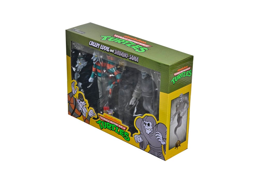 Teenage Mutant Ninja Turtles: Saturday Morning Adventures 2-Pack figurines Creepy Eddie & Shibano-Sama 17 cm