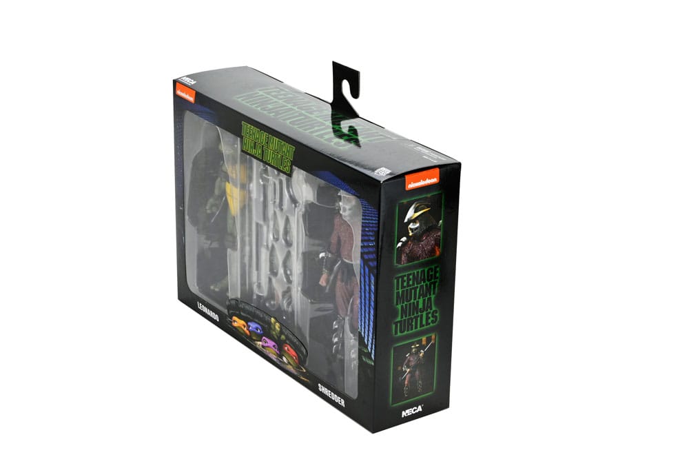 Tortues Ninja (1990 Movie) figurine Roof Top Battle Shredder vs Leo 18 cm