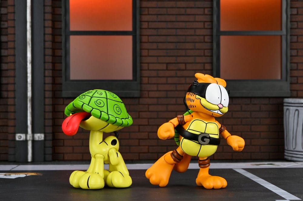 Teenage Mutant Ninja Turtles (Archie Comics) x Garfield 2 pack figurine Ultimate Garfello & Odie 10 cm