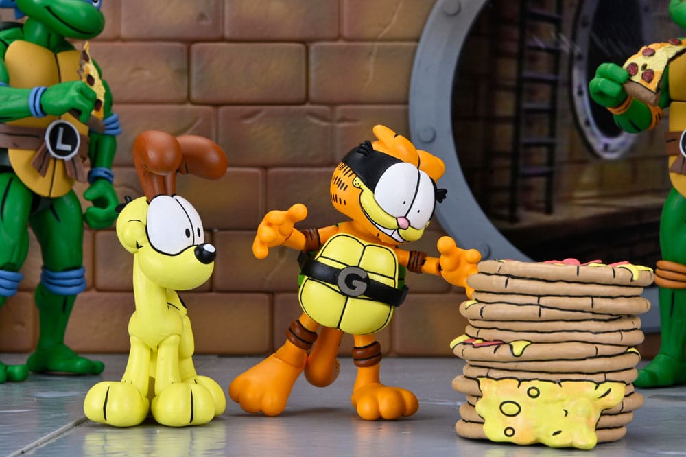 Teenage Mutant Ninja Turtles (Archie Comics) x Garfield 2 pack figurine Ultimate Garfello & Odie 10 cm