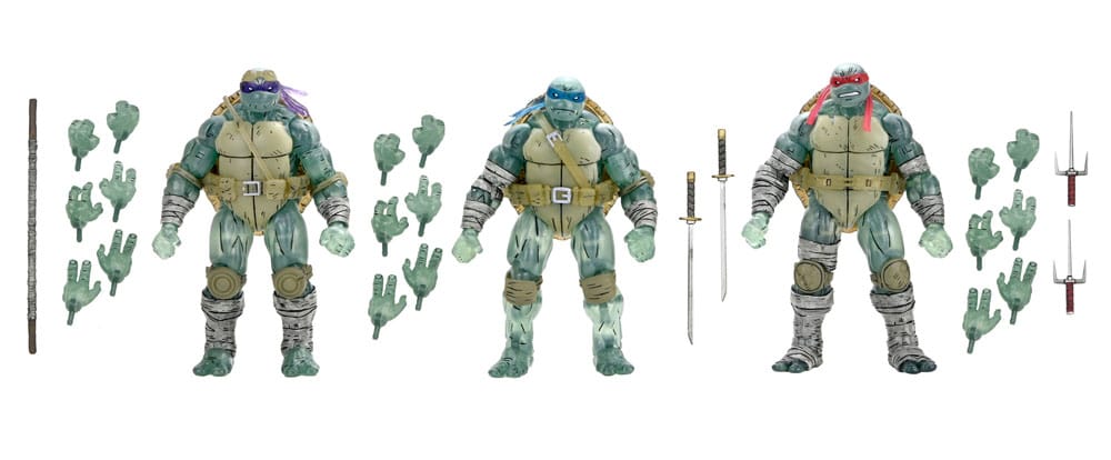 Tortues Ninja (The Last Ronin) pack 3 figurines Ghost Brothers 18 cm