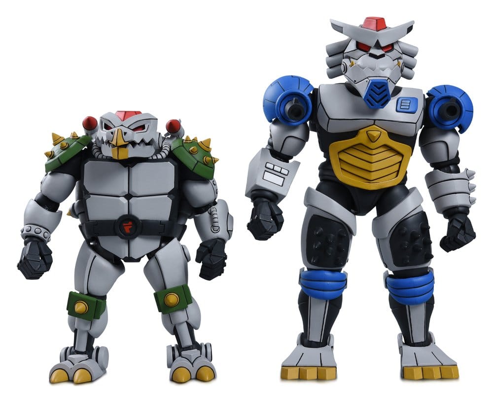 Teenage Mutant Ninja Turtles (1987 Cartoon) pack 2 figurines Robo Tokka and Rahzar 18 cm