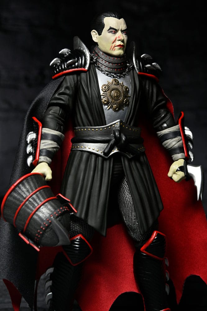 Tortues Ninja x Universal Monsters figurines Shredder as Dracula Classic Colors 18 cm