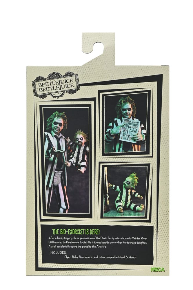 Beetlejuice Beetlejuice figurine 7 Scale Ultimate Striped Suit Beetlejuice 18 cm