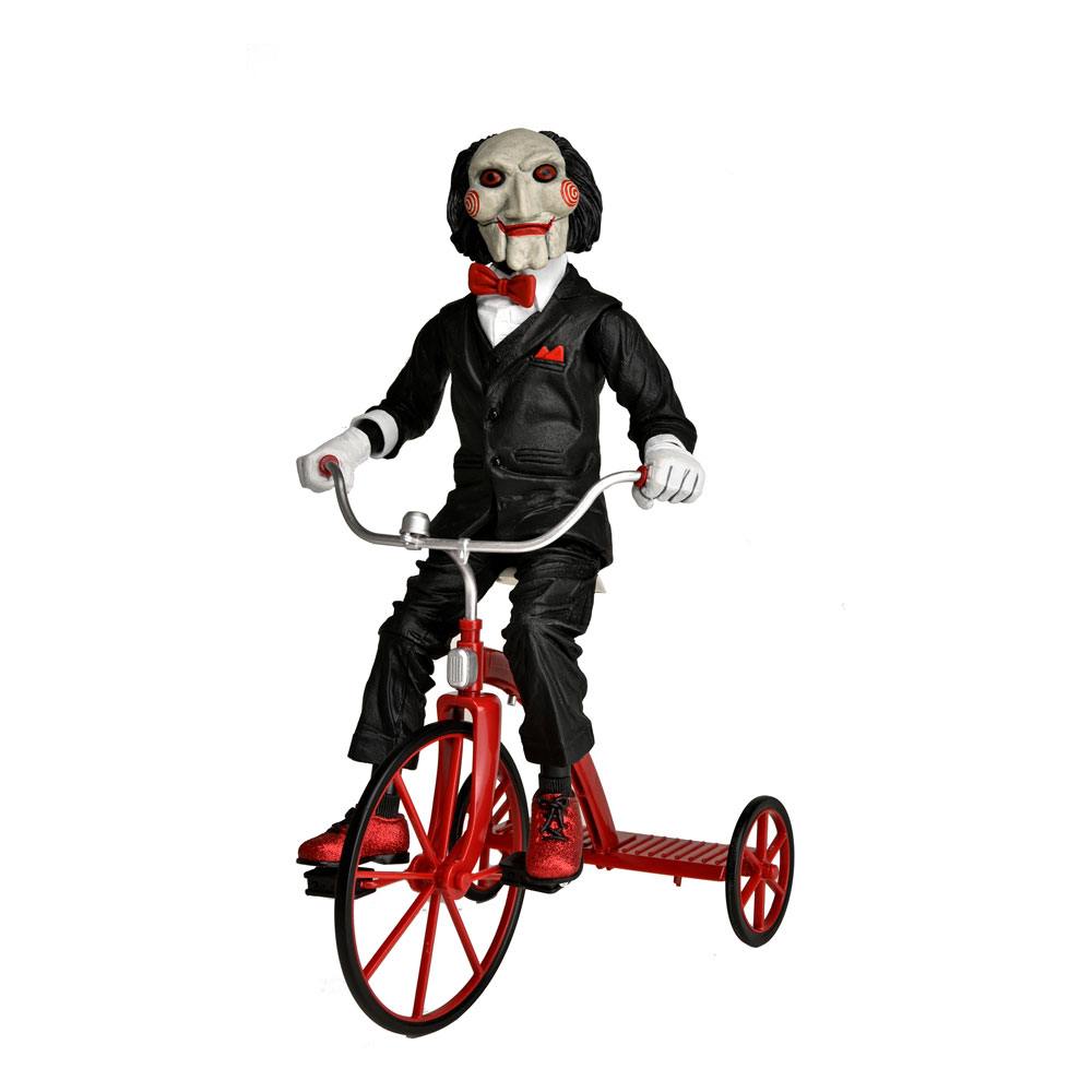 Saw figurine sonore Billy with Tricycle 30 cm