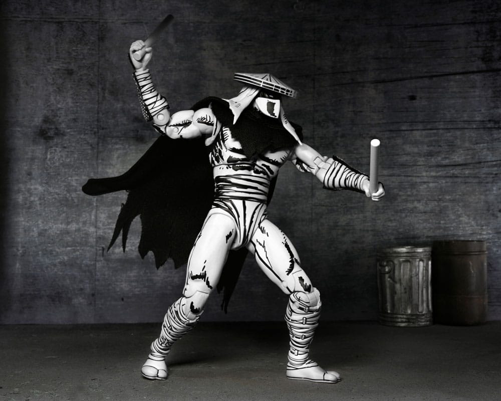 Teenage Mutant Ninja Turtles figurine Foot Assassin Black and White 18 cm