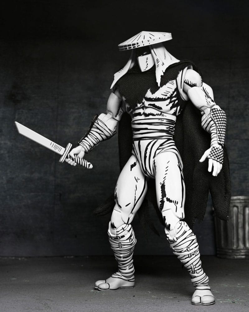 Teenage Mutant Ninja Turtles figurine Foot Assassin Black and White 18 cm