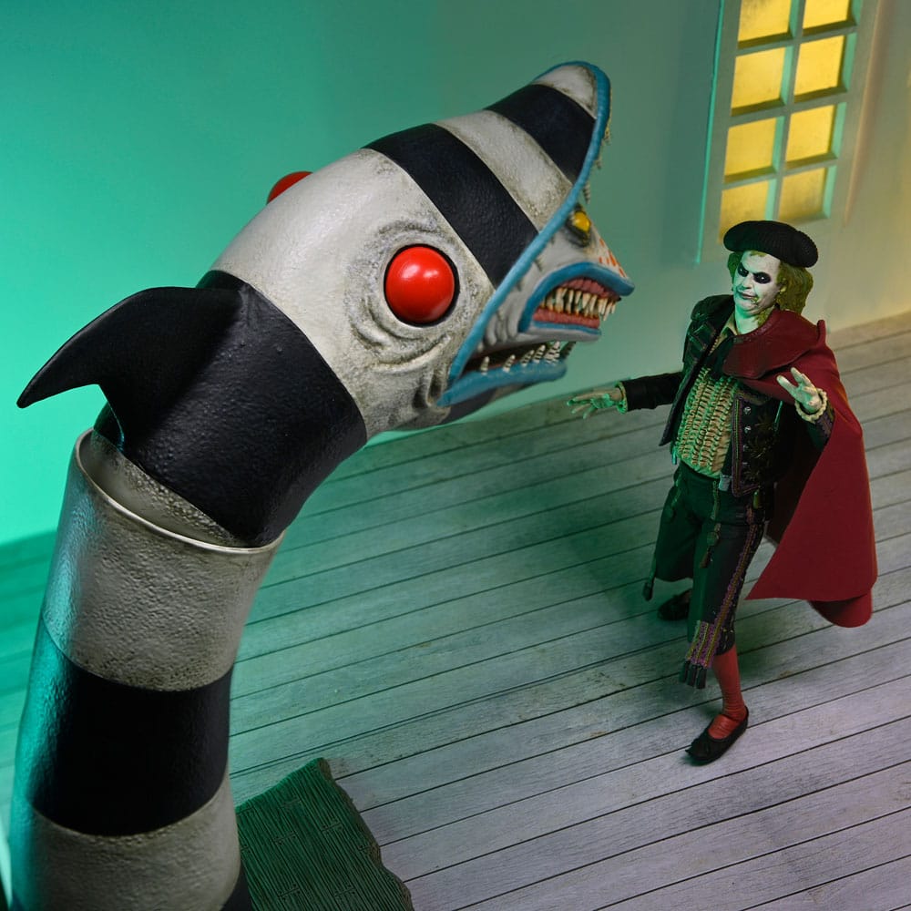 Beetlejuice Beetlejuice pack de 2 figurines Ultimate "Matador" Beetlejuice and Sandworm 18 cm