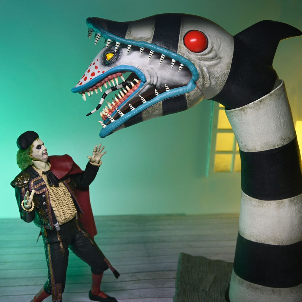Beetlejuice Beetlejuice pack de 2 figurines Ultimate "Matador" Beetlejuice and Sandworm 18 cm