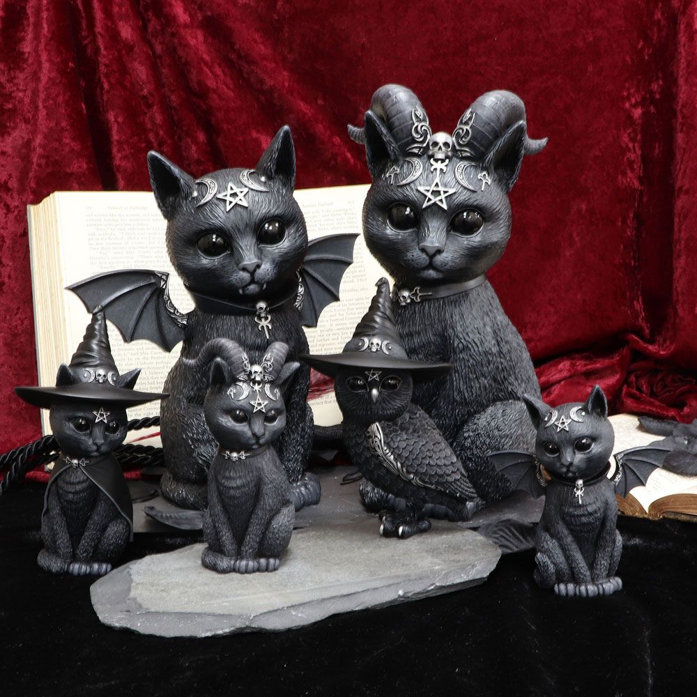 Chat à Cornes Malpuss Figurine