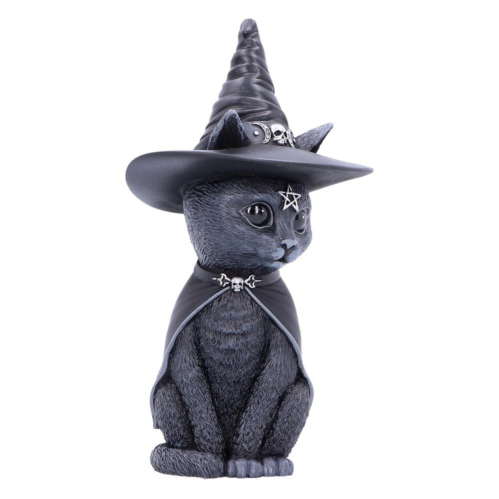Purrah - Figurine de chat de sorcières avec chapeau occulte 13.5cm